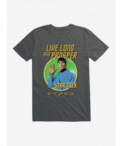Star Trek Live Long T-Shirt for Men - Lightweight Cotton