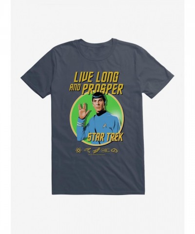 Star Trek Live Long T-Shirt for Men - Lightweight Cotton