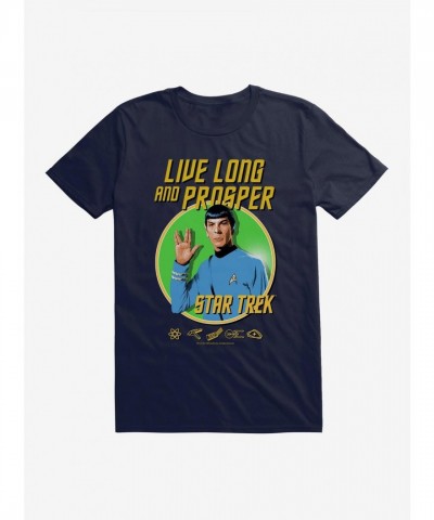 Star Trek Live Long T-Shirt for Men - Lightweight Cotton