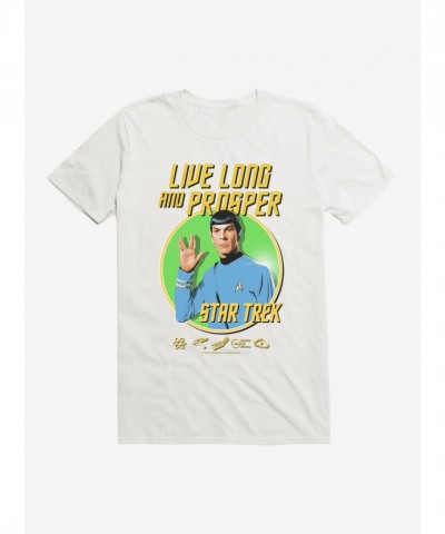 Star Trek Live Long T-Shirt for Men - Lightweight Cotton