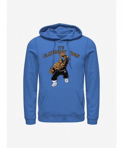Marvel Time Clobberers Unisex Hoodie - Blue