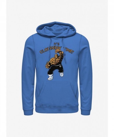 Marvel Time Clobberers Unisex Hoodie - Blue