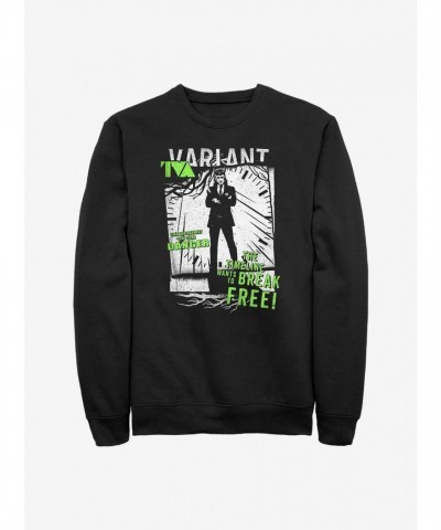 Marvel Loki TVA Black Sweatshirt for Men