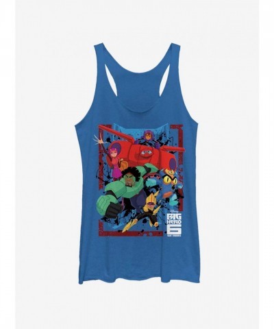 Disney Girls' Big Hero 6 Team Blue Tank Top