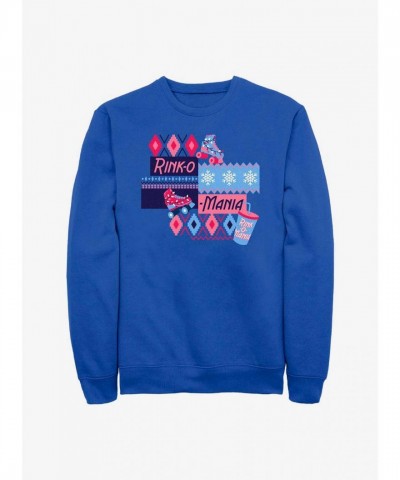 Stranger Things Logo Sweatshirt in Blue - Cozy Unisex Rink-O-Mania Design