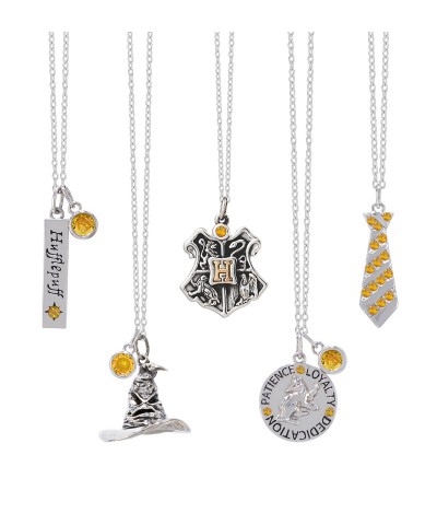 Charmed Aroma Sterling Silver Hufflepuff Necklace Candle