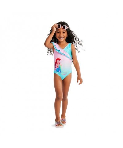 Ariel Inspired One-Piece Swimsuit for Girls – The Little Mermaid Magic