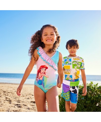 Ariel Inspired One-Piece Swimsuit for Girls – The Little Mermaid Magic