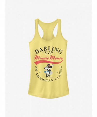 Disney Girls Classic Minnie Mouse Tank Top - Yellow