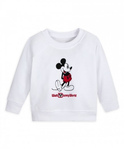 Mickey Mouse Vintage Sweatshirt for Babies - Walt Disney World - White