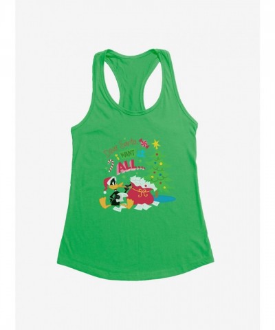 Looney Tunes Daffy Duck All I Want for Christmas Girls Tank Top