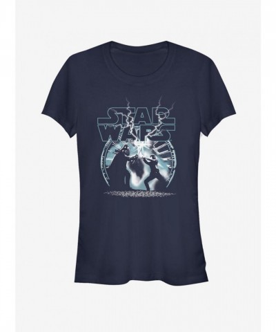 Star Wars Ultimate Fight Girls Lightweight Cotton T-Shirt - Junior Size Blue