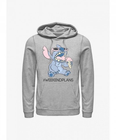 Disney Lilo & Stitch Grey Weekend Plans Hoodie for Men