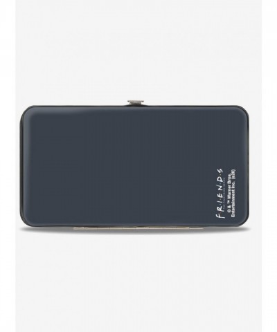 Friends Hinge Wallet in Gray - Stylish Vegan Leather