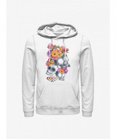 Disney Pixar Coco Skulls Hoodie - Men's White