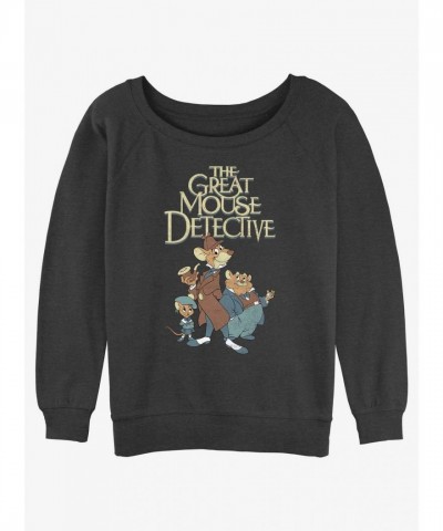 Disney Mousey Trio The Great Mouse Detective Fleece Sweatshirt - Grey
