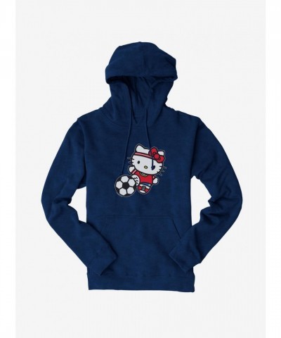 Hello Kitty Unisex Men's Soccer Kick Hoodie