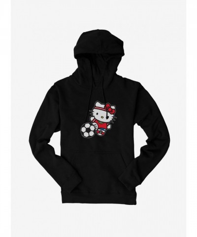 Hello Kitty Unisex Men's Soccer Kick Hoodie