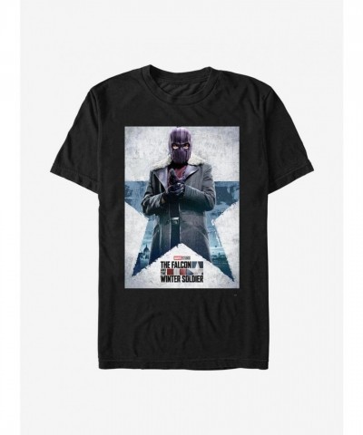 Marvel The Falcon & Winter Soldier Zemo Graphic T-Shirt - Men's Black