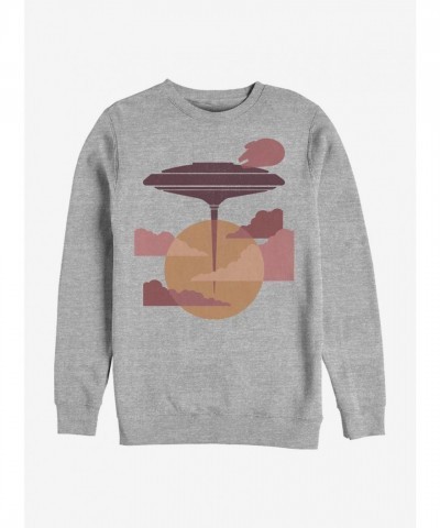 Star Wars Grey Cloud City Crew Sweatshirt for Men