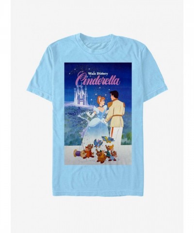 Disney Classic Cinderella T-Shirt for Men in Blue