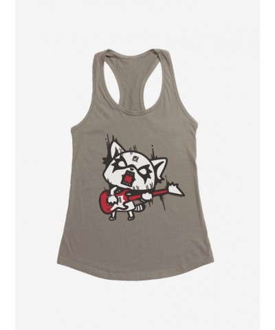 Aggretsuko Metal Hard Rock Girls Tank Top