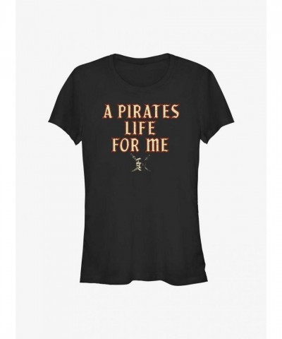 Disney Pirates of the Caribbean Black T-Shirt for Girls - A Pirate's Life