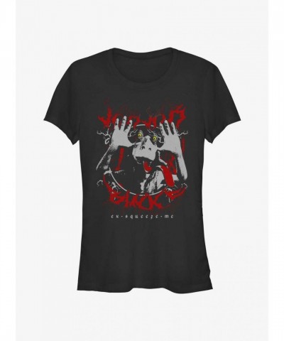 Star Wars Girls T-Shirt - Heavy Metal Jar Jar Binks Black