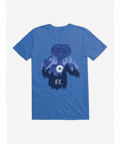 E.T. 40th Anniversary Graphic Flying Bicycle T-Shirt for Men