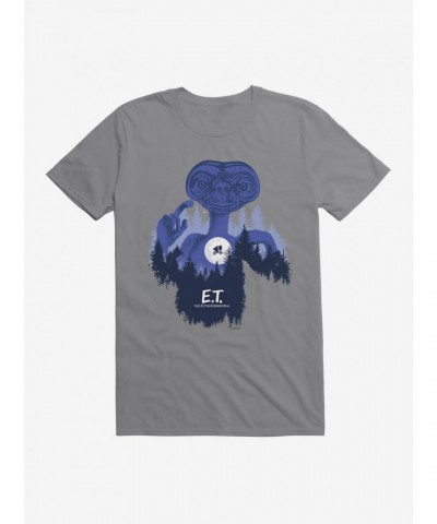 E.T. 40th Anniversary Graphic Flying Bicycle T-Shirt for Men
