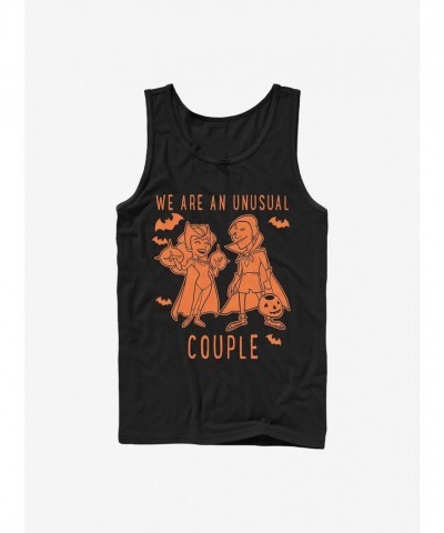 Marvel Unusual Couple WandaVision Cotton Tank Top - Black for Men