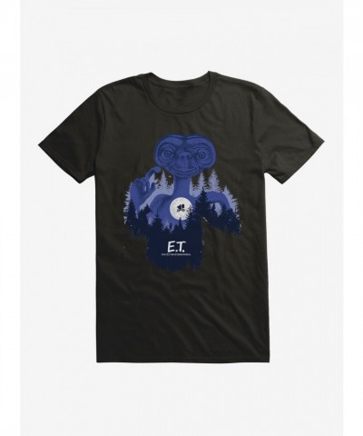 E.T. 40th Anniversary Graphic Flying Bicycle T-Shirt for Men