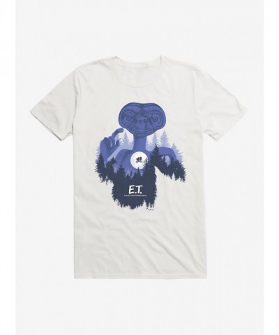 E.T. 40th Anniversary Graphic Flying Bicycle T-Shirt for Men