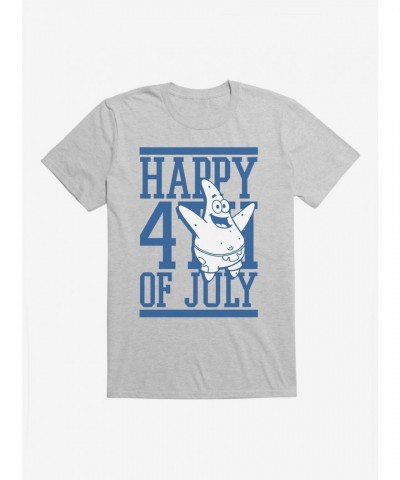 SpongeBob SquarePants Patrick Fourth of July Lightweight Cotton T-Shirt for Men