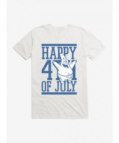 SpongeBob SquarePants Patrick Fourth of July Lightweight Cotton T-Shirt for Men