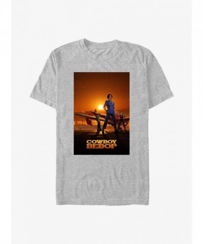 Cowboy Bebop Sunrise Graphic T-Shirt - Grey Unisex