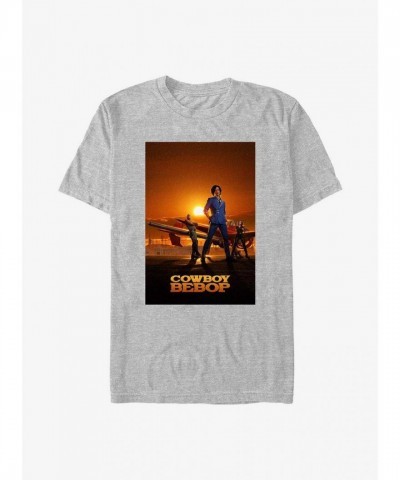 Cowboy Bebop Sunrise Graphic T-Shirt - Grey Unisex