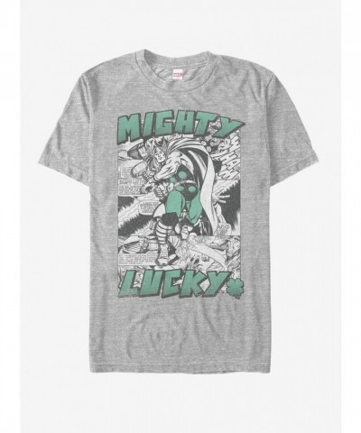 Marvel Mighty Thor Lucky T-Shirt for Men - Grey