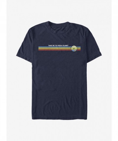 Disney Pixar Toy Story Alien Pizza Planet Men's T-Shirt - Blue
