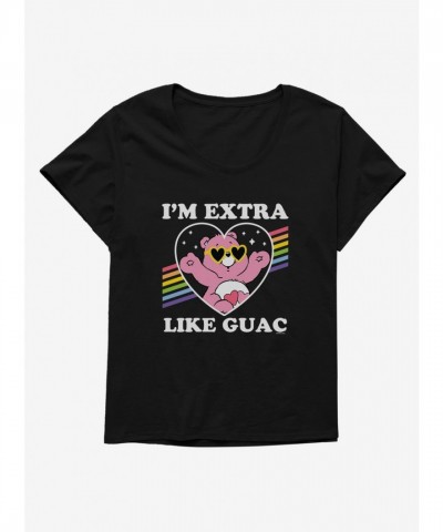 Care Bears Love-A-Lot Bear Heart Sunglasses Extra Guac T-Shirt for Women Plus Size