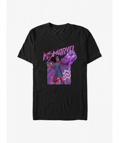 Marvel Ms. Marvel Fist Art T-Shirt - Unisex Black