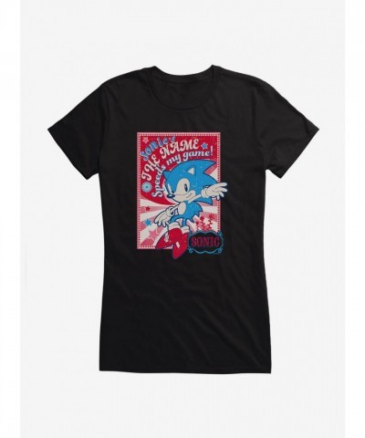 Sonic The Hedgehog Girls T-Shirt - Lightweight Cotton Tee