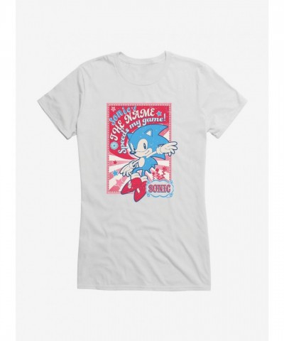 Sonic The Hedgehog Girls T-Shirt - Lightweight Cotton Tee
