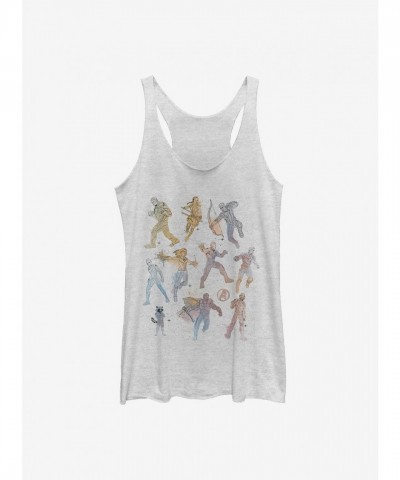 Marvel's Avengers Endgame Watercolor Tank Top for Girls - White