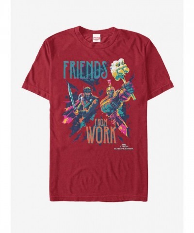 Marvel Thor Ragnarok Friends Work T-Shirt - Unisex Grey