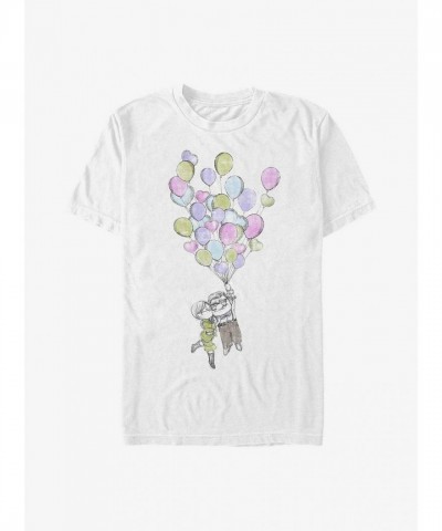 Extra Soft Disney Pixar Up Love T-Shirt for Men - White