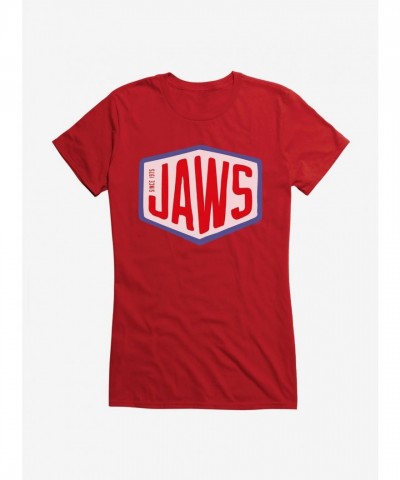 Jaws Font Logo Lightweight Cotton Girls T-Shirt