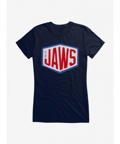 Jaws Font Logo Lightweight Cotton Girls T-Shirt