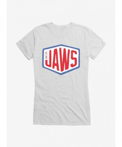 Jaws Font Logo Lightweight Cotton Girls T-Shirt