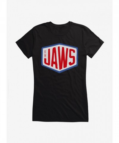 Jaws Font Logo Lightweight Cotton Girls T-Shirt